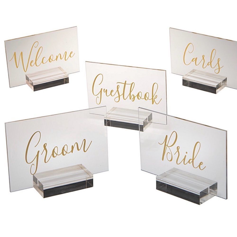 Personalized Place cards with holders set of 8, reusable